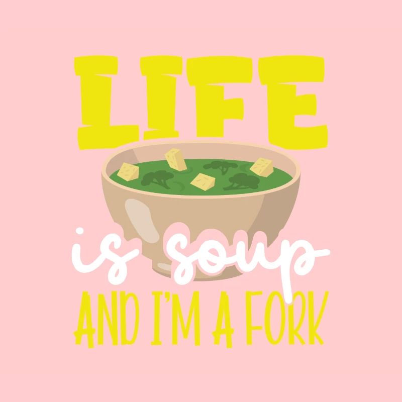 Sarkastisches Leben ist Suppe und ich bin ein Fork Sarkasmus Geschenk