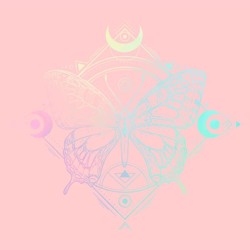Pastel Goth Lune Goth papillon lune gothique