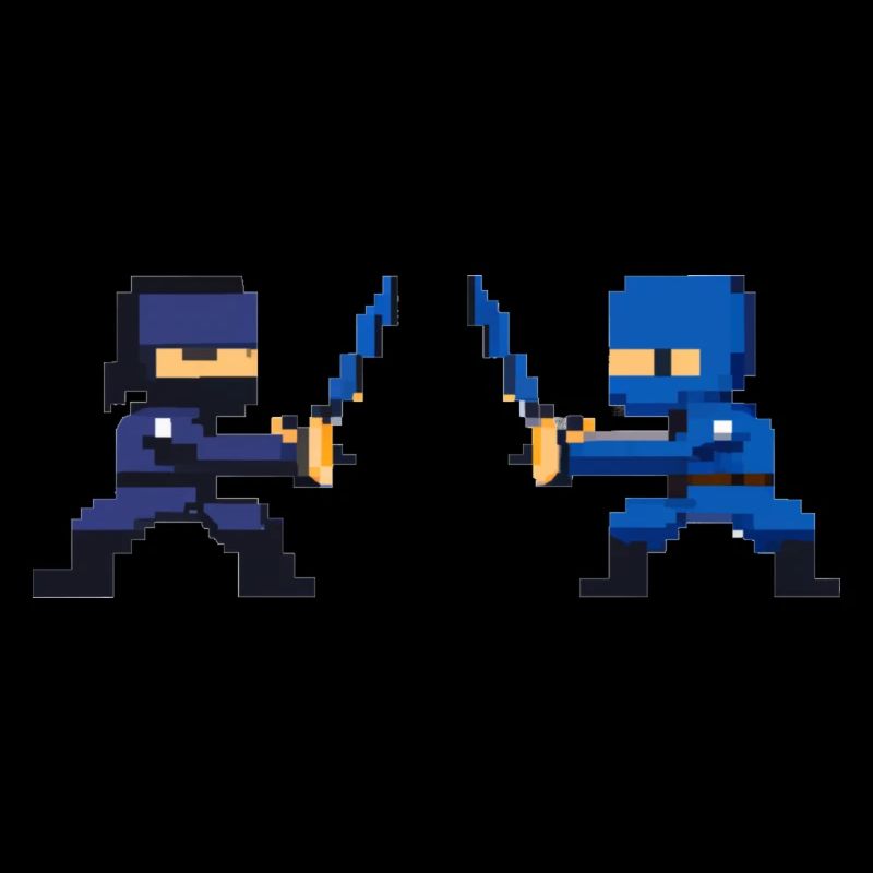 PixelArt, combat de ninja