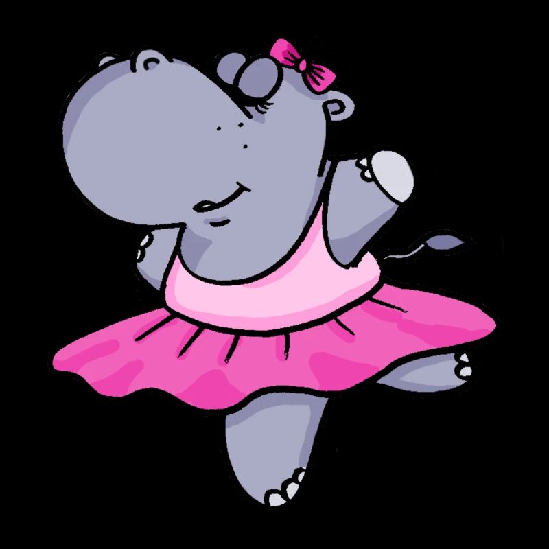 Ballet hippopotame avec cadeau idée cadeau tutu