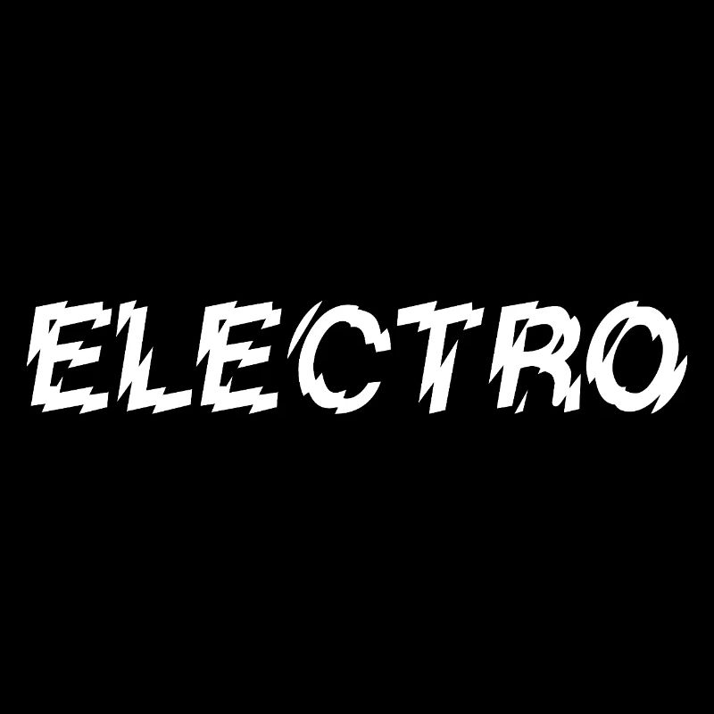 Conception de logo typographique de musique électro