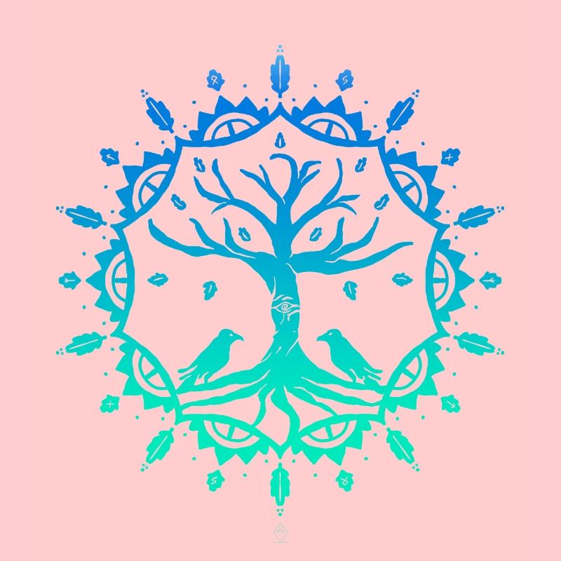 Mandala Tree - Farbig