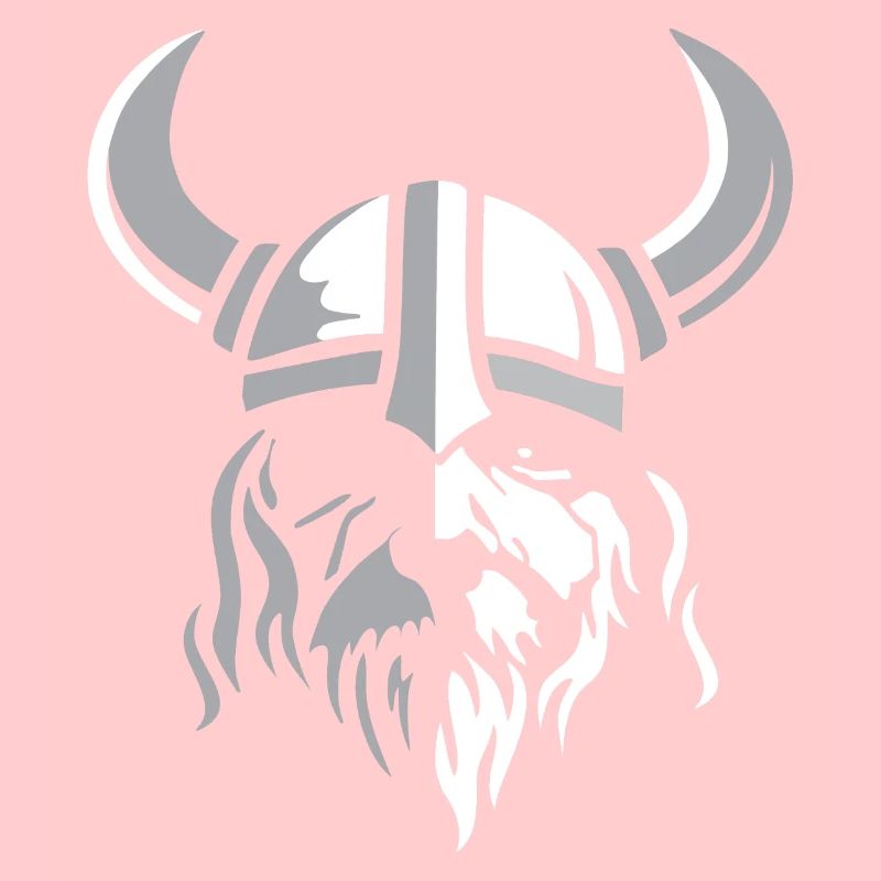 Wikinger mit Bart und Helm – Nordic Warrior