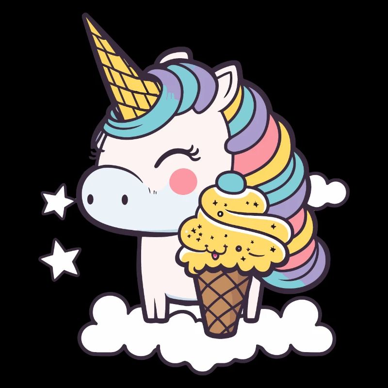Eiscreme Einhorn
