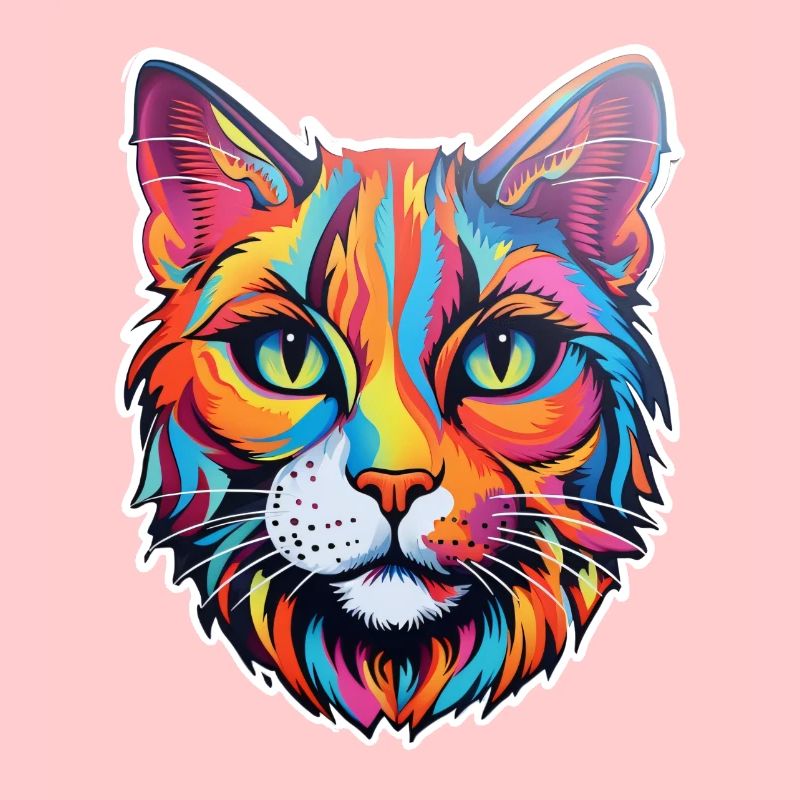 Katze psychedelisch