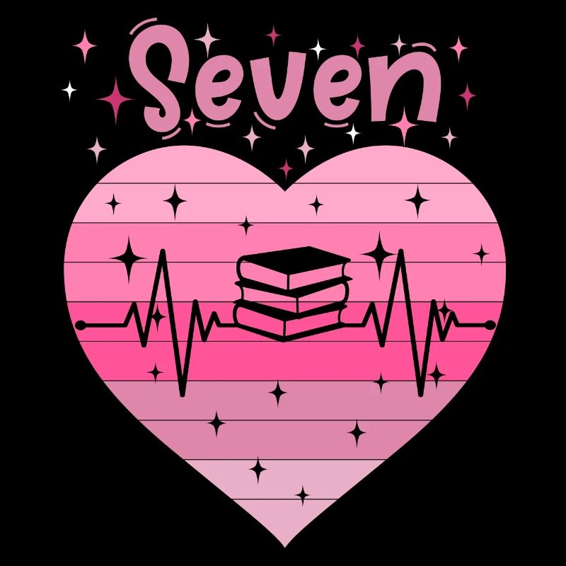 7. Geburtstag Lesen Bücher Buch Mädchen Tochter