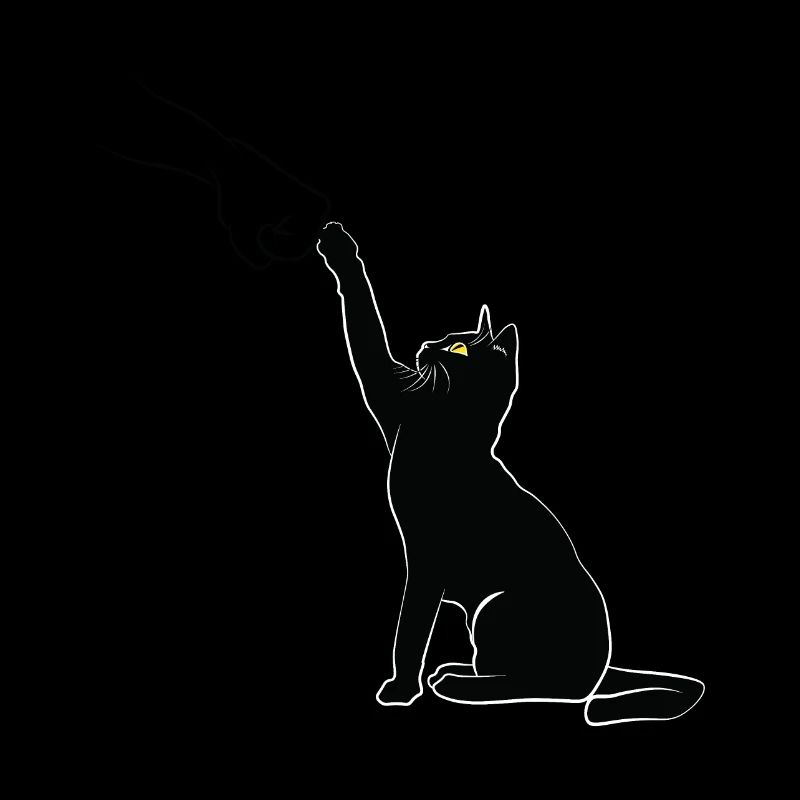Schwarzer Katzenfauststoß