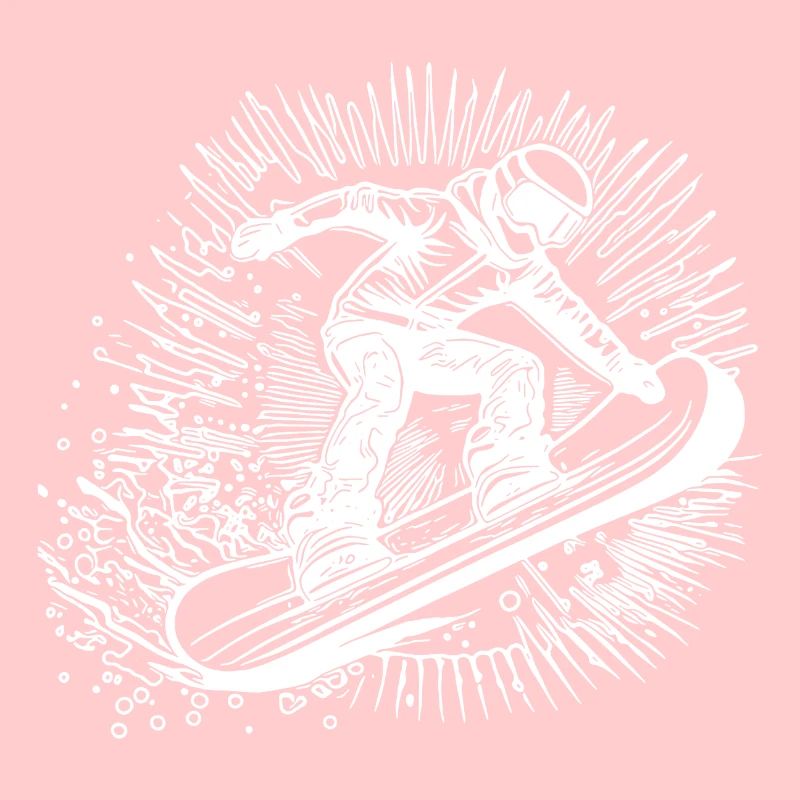 Style de snowboard Saut de snowboard génial