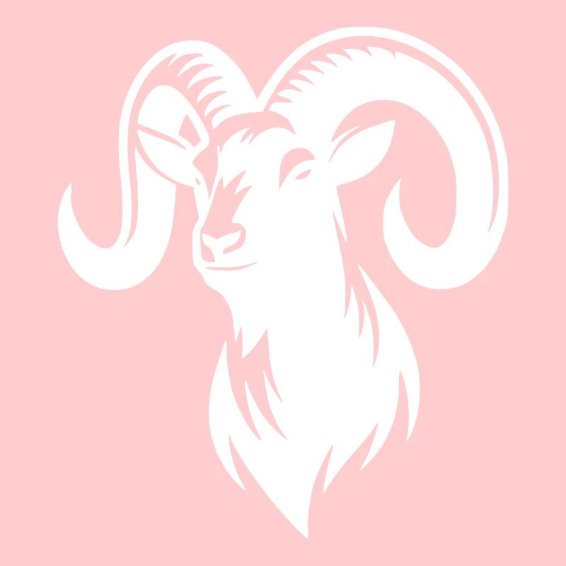 bouc avec d’énormes cornes