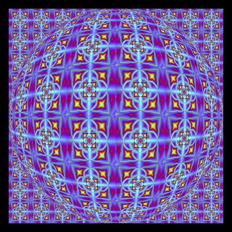 FRACTAL PATTERN LIGHT OP ART