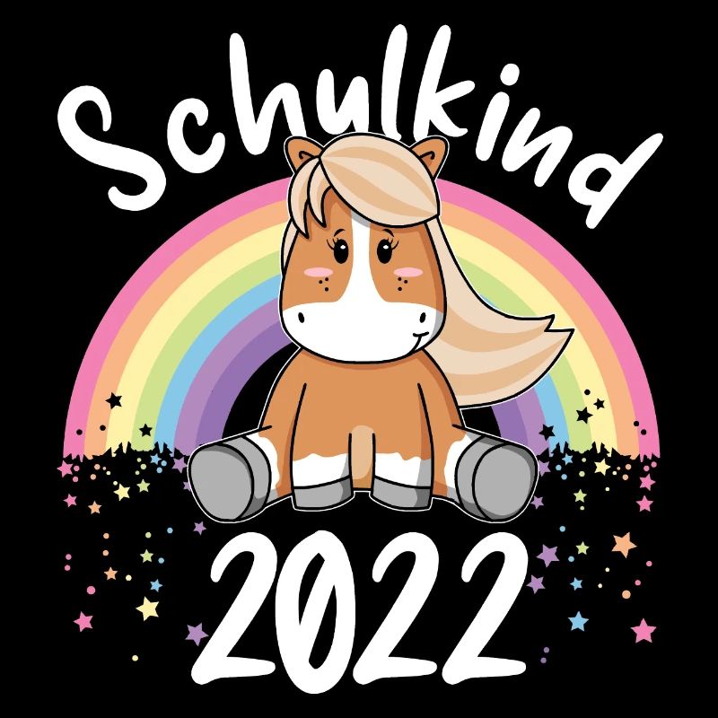 Schulkind Pferd - Erste Klasse Einschulung Schule
