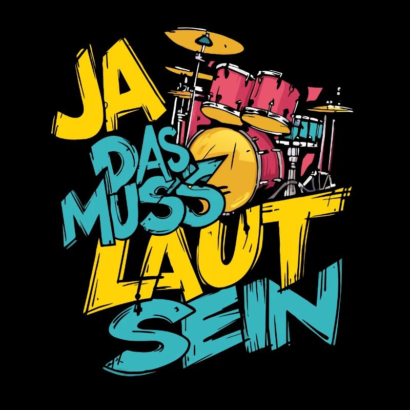 Das muss laut sein Schlagzeug Drumset