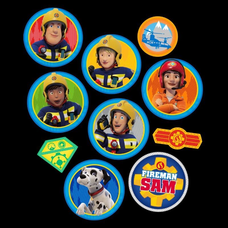 Firefighter Sam™ patch design from the whole team