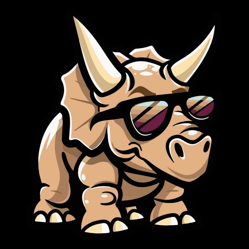 Dinosaurier triceratops Comic Cool
