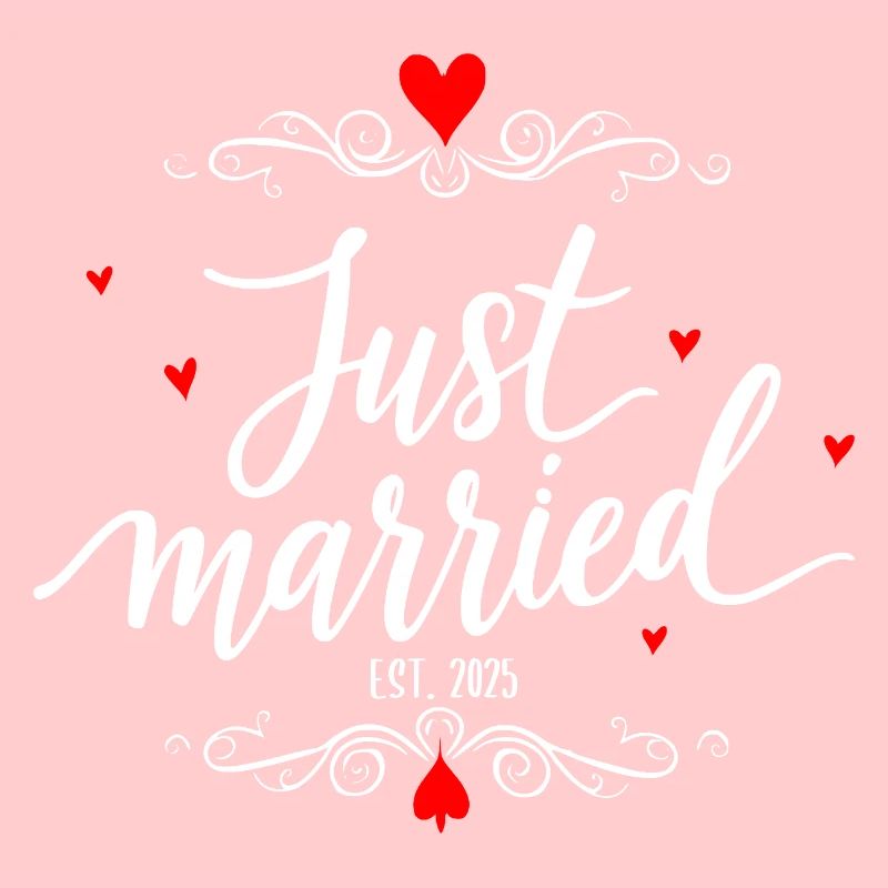 Design de mariage Newly Married