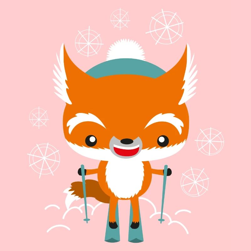 Fuchs fährt Ski