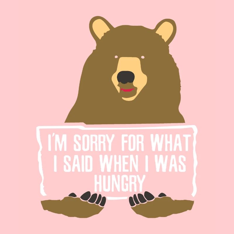 Je suis désolé pour ce que j'ai dit quand j'avais faim