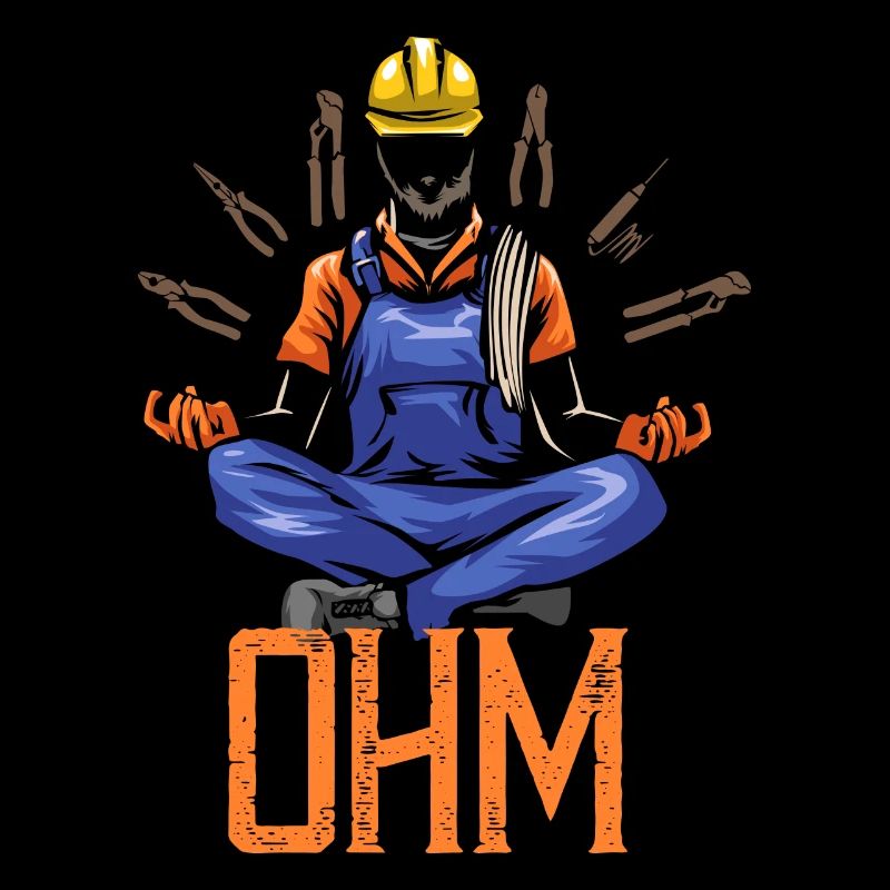 Ohm Meditating Electrician Construction