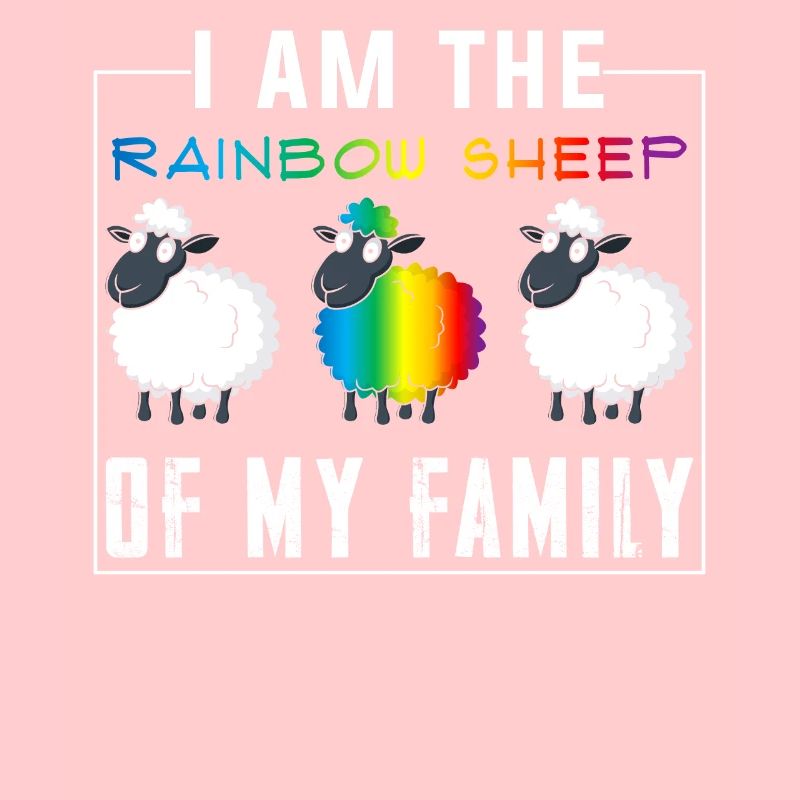 CSD Schaf Regenbogenfarben