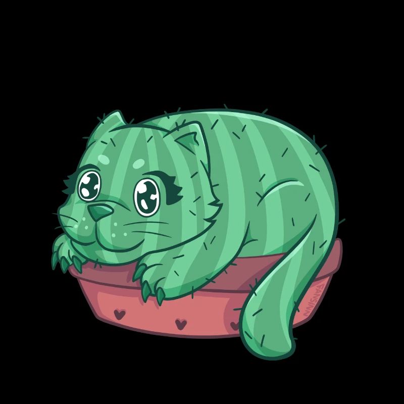 Catcus Katze Kaktus Kätzchen Stubentiger