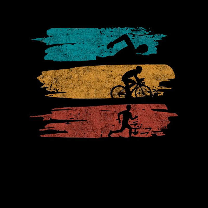 Cadeaux de course de vélo de natation de sport de triathlète