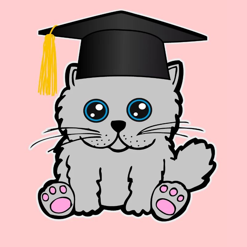 Bachelor Master Studium Abschluss Katze Mieze