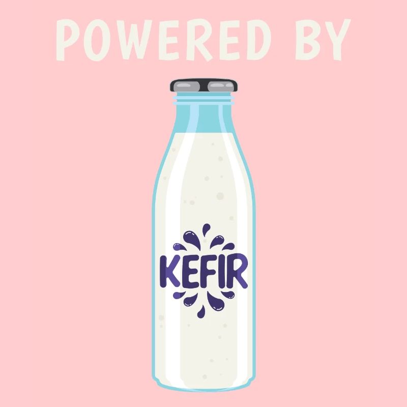 Drôle de boisson de fermentation alimenté par le graphique de kéfir