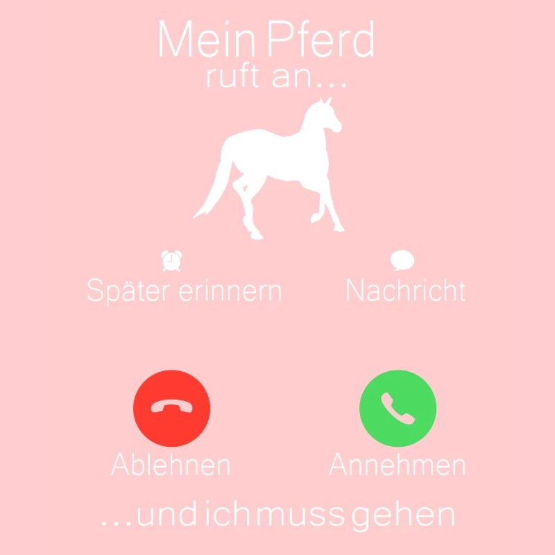 Mein Pferd ruft an Pferde Mädchen Reiterin Pferd