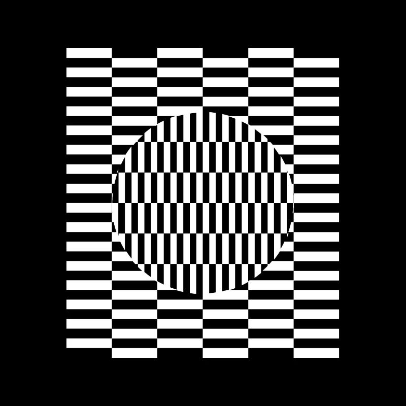 Imagination d'illusion de perception de grille visuelle