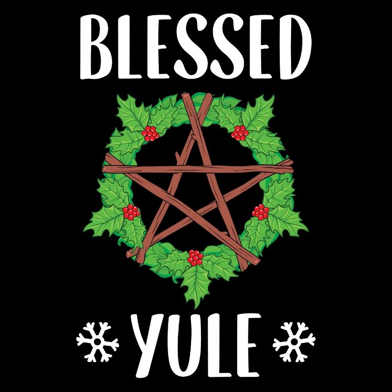 Conception du solstice d'hiver païen béni de Yule