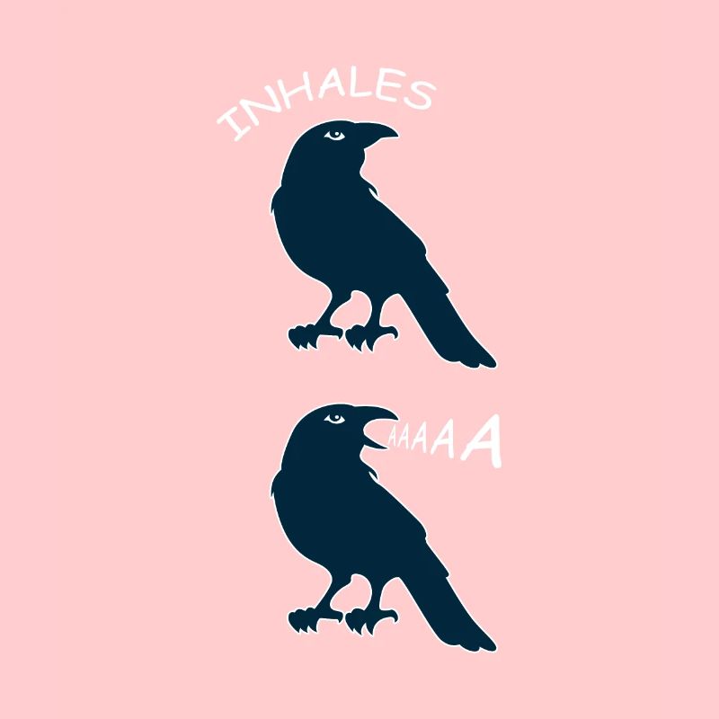 Crow Schrei Geek oder Hipster Geschenk