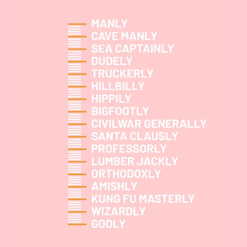 Länge Bart Skala Hipster Wikinger Beard Mann Papa