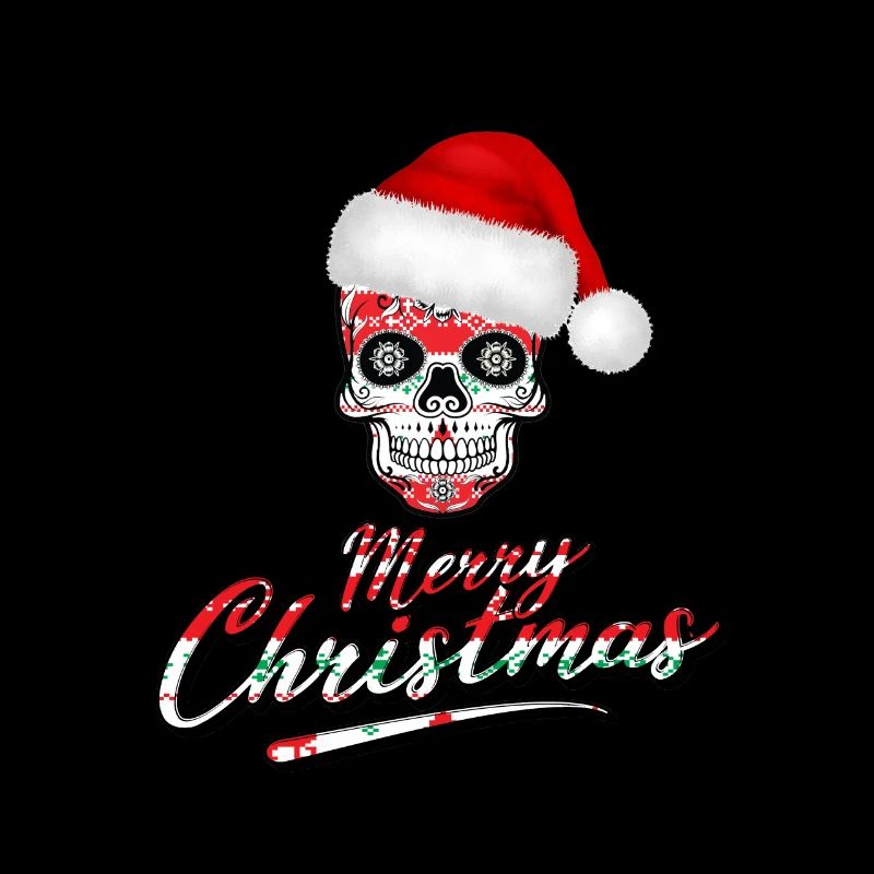 Crâne dans la conception de Noël