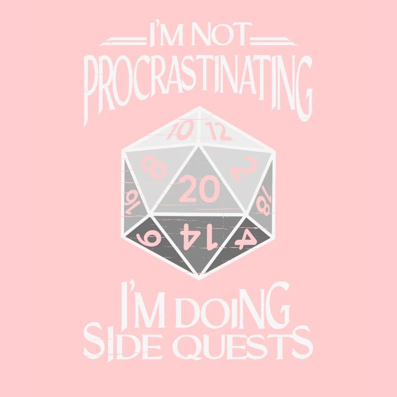 Im Doing Side Quest RPG Rollenspiel Würfel