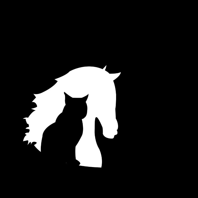 Éléphant cheval chat animaux conception