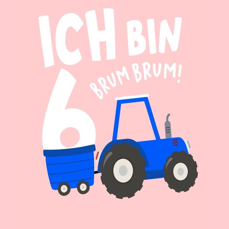 Ich bin 6 Traktor Bauer Jungs 6. Geburtstag