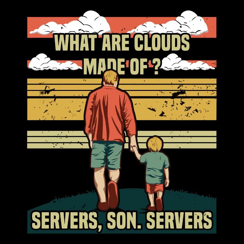 Programmeur Papa - Clouds Server Fils