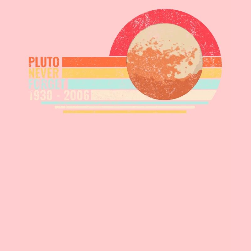 Vintage Never Forget Pluto - Retro Geschenk
