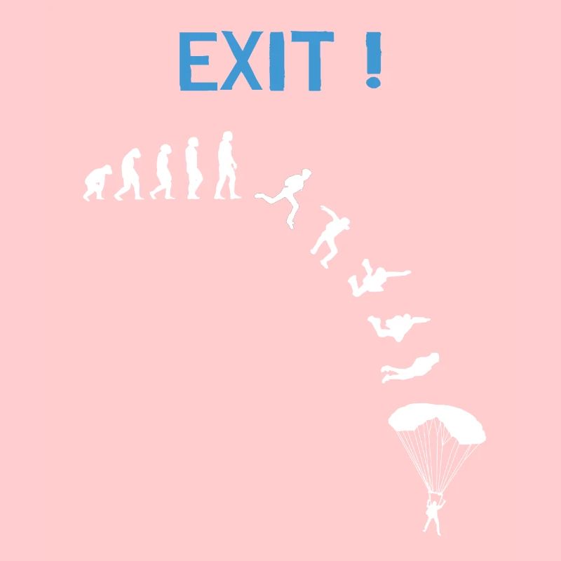 Skydiver Evolution Parachutistes