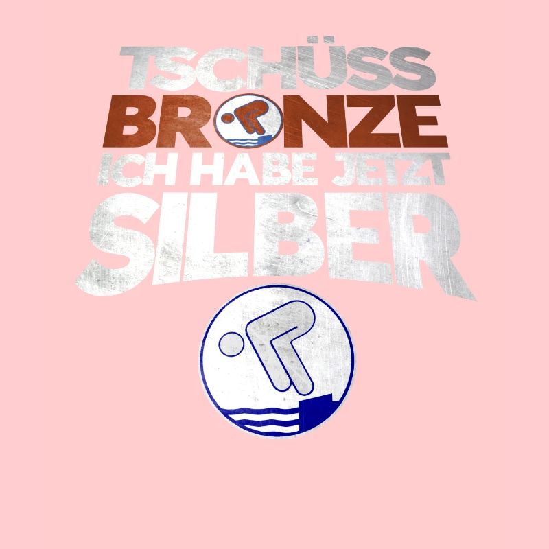Schwimmer Schwimmprüfung Silber Geschenk
