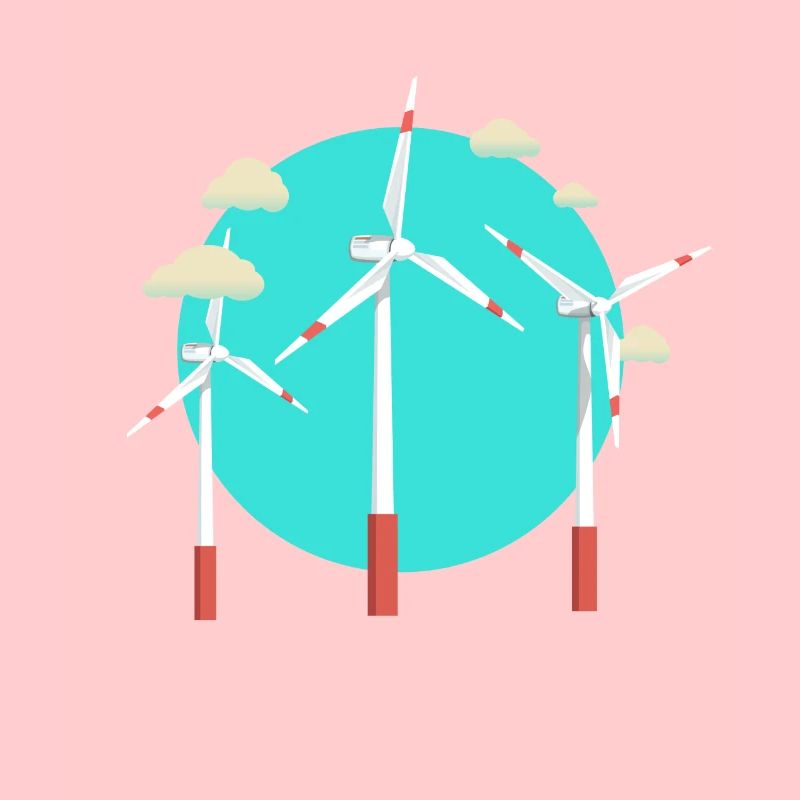 Windpower Windkraft Windrad