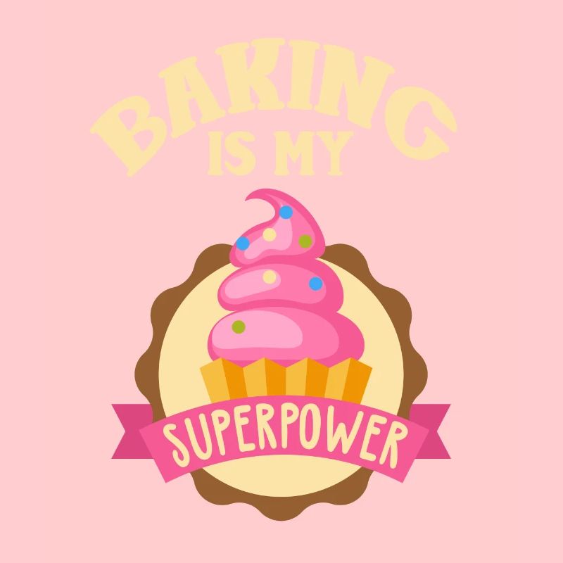 Baking Is My Superpower Cupcake