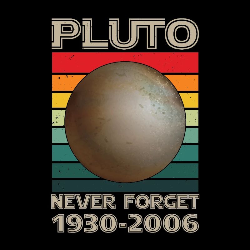 Pluton Never Forget Vintage Space Science