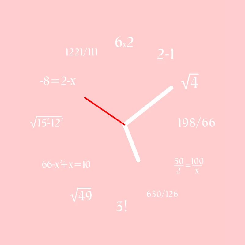 Math Clock Funny Mathematics Clock Meme