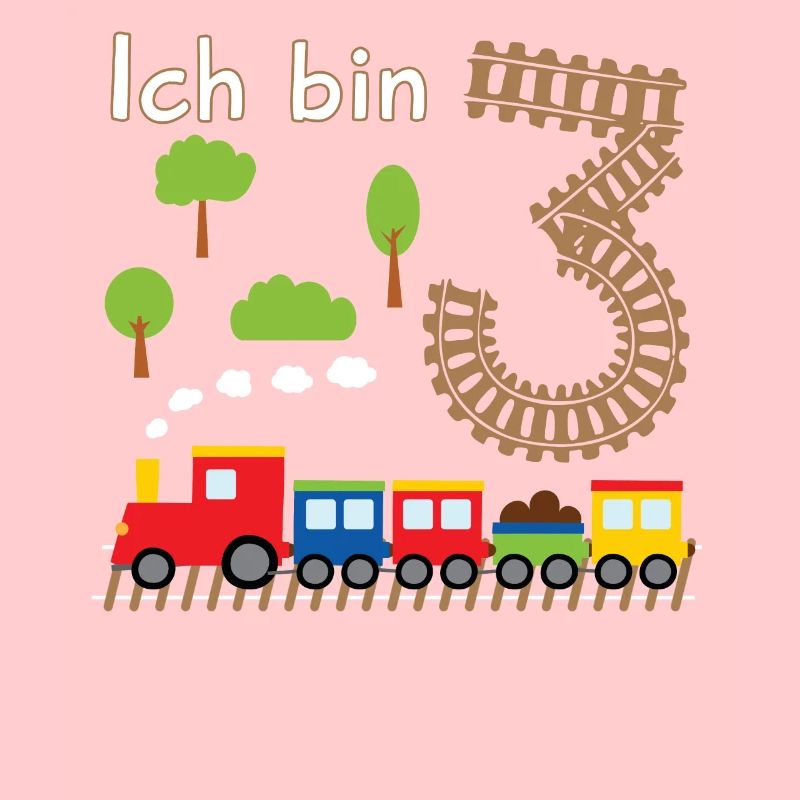 Junge Geburtstagsshirt 3 Jahre Geburtstag Zug