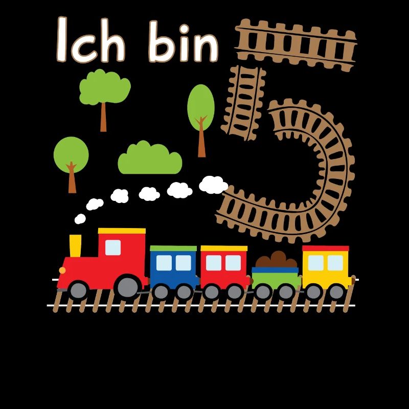 Junge Geburtstagsshirt 5 Jahre Geburtstag Zug