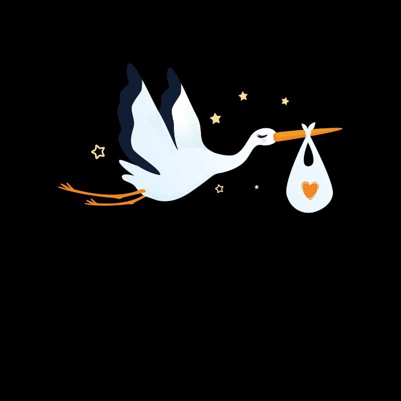 Cigogne Bébé Saint-Valentin Bébé Oiseau