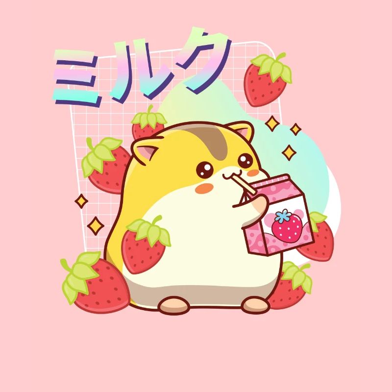 Erdbeeren Milchshake Hamster