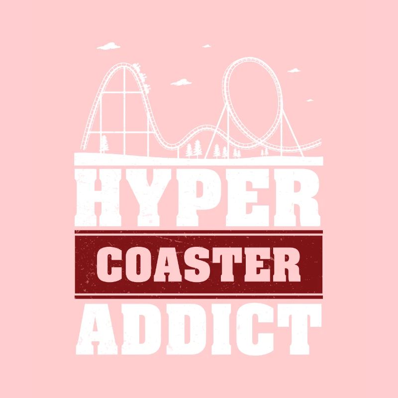 Hyper Coaster Addict Roller Sous-verre Motif parc