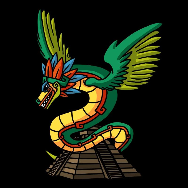 Quetzalcoatl Aztec Serpent Temple Maya Inca